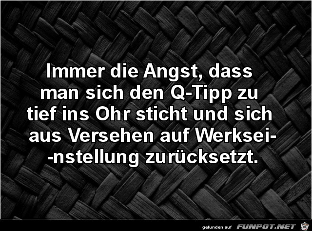 Gefährliche Ohrstäbchen Gefährliche Ohrstäbchen