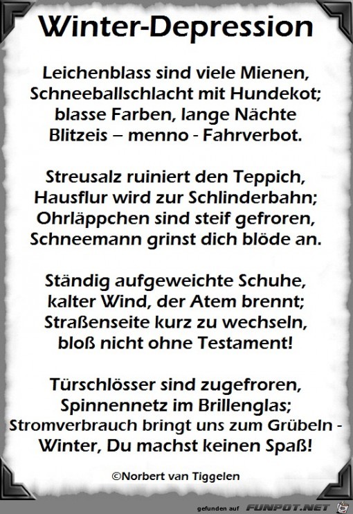 Winter-Depressionen 2018 Winter-Depressionen 2018