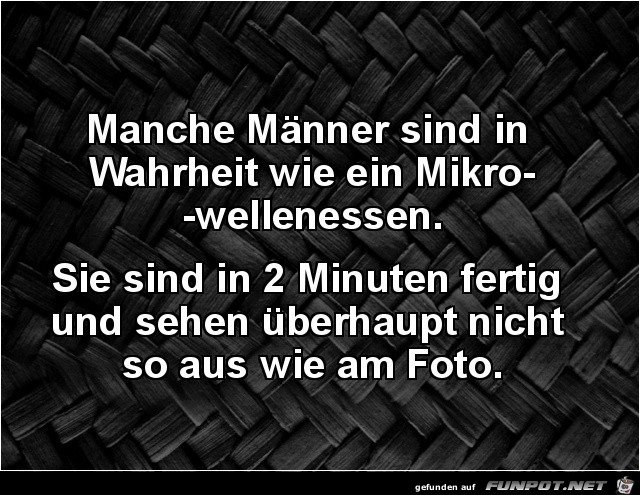 Wie ein Mikrowellen-Essen Wie ein Mikrowellen-Essen