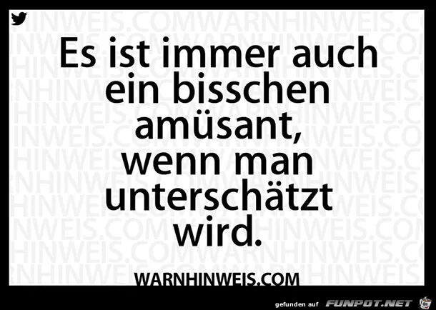 Unterschätzt Unterschätzt