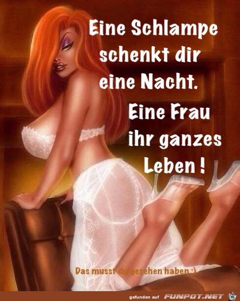 eine Schlampe eine Schlampe