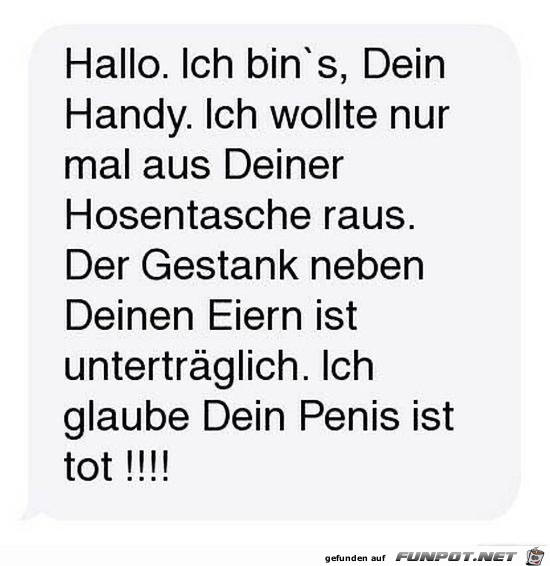 Hier ist dein Handy