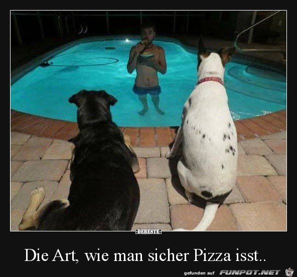 Sicher Pizza essen Sicher Pizza essen