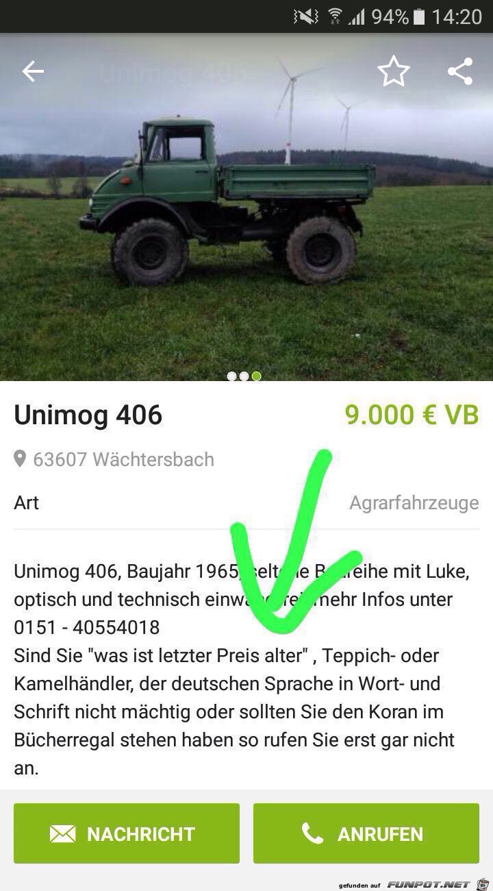 Unimog zu verkaufen Unimog zu verkaufen