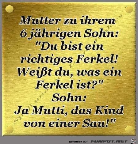 Mutter zum Sohn: