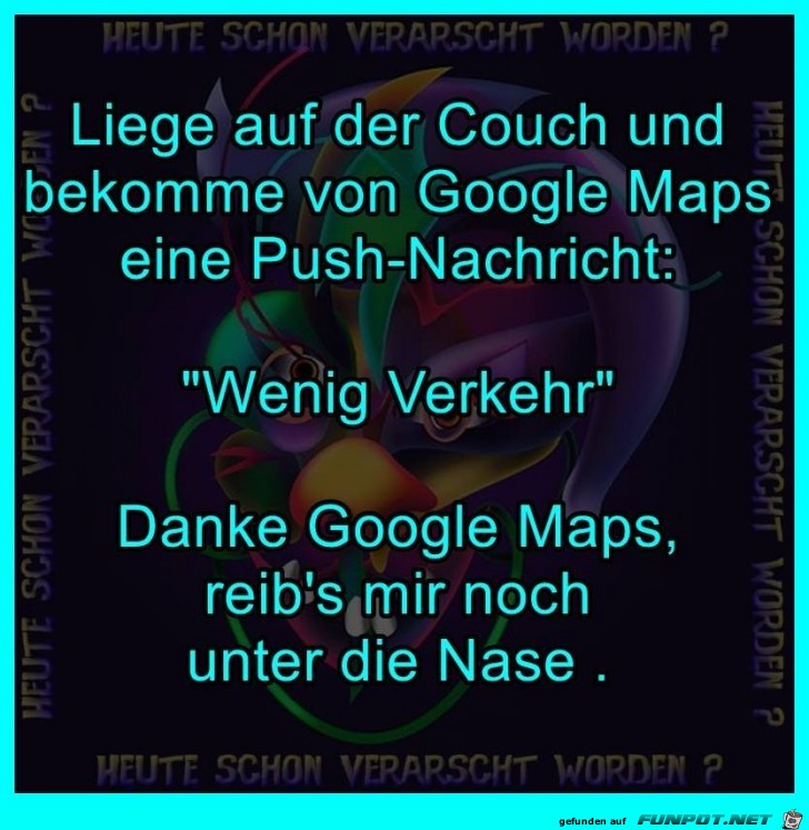 Nachricht von Google-Maps