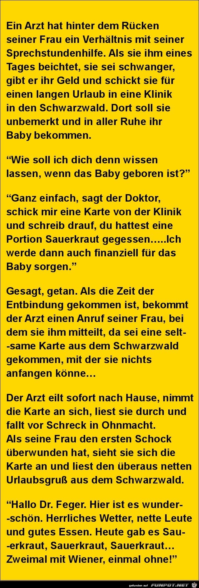 ein Arzt hat ein Verhältnis......... ein Arzt hat ein Verhältnis.........