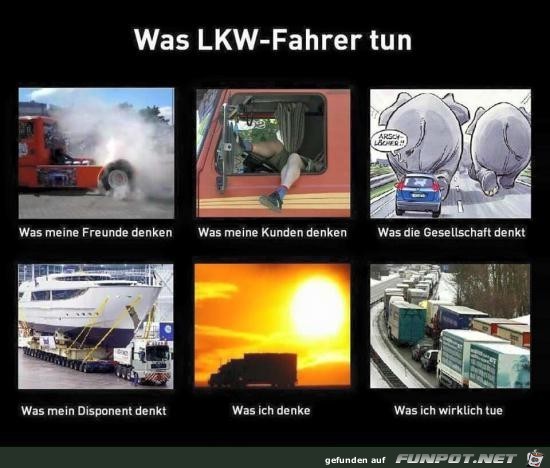 was Lkw-Fahrer tun