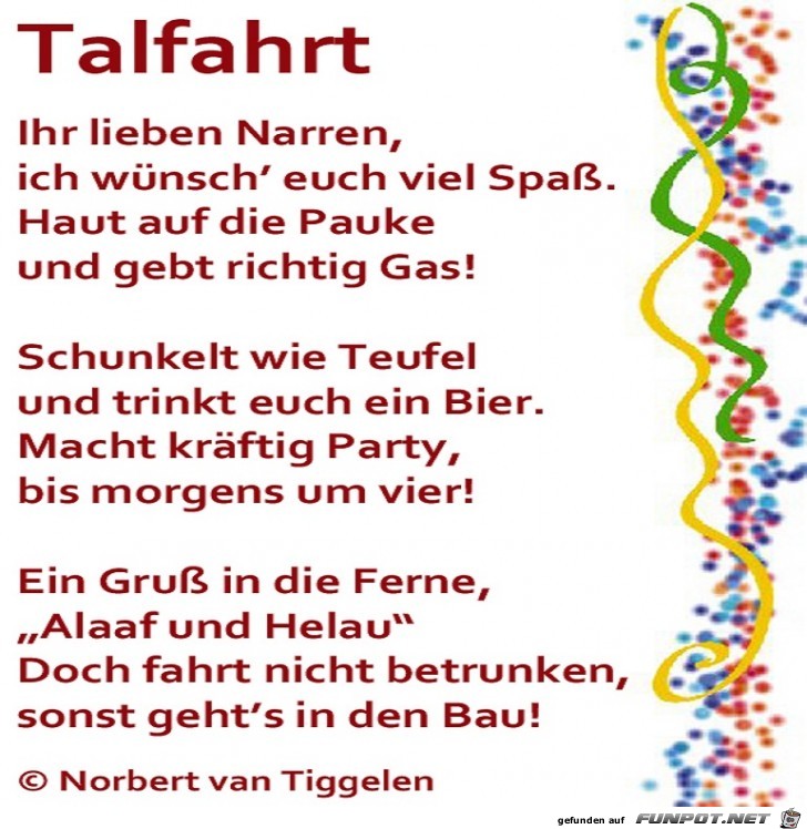 Talfahrt 2018 Talfahrt 2018