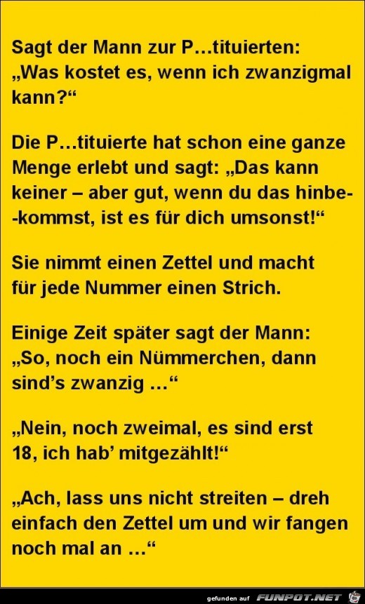 sagt ein Mann zur P......... sagt ein Mann zur P.........