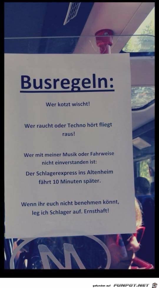 Busregeln Busregeln