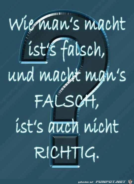wie man's macht wie man's macht