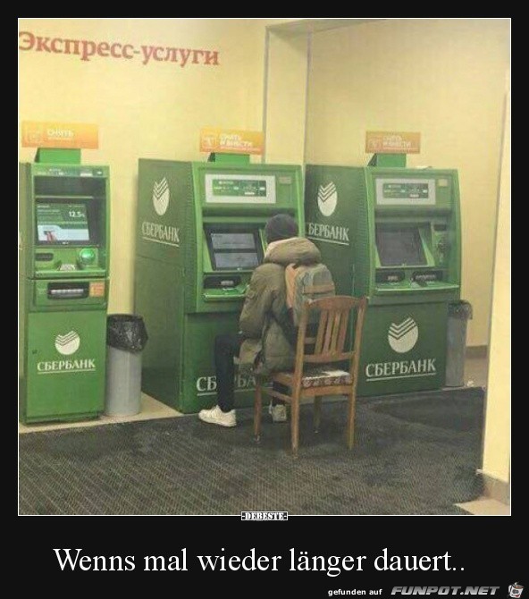 Dauert mal wieder länger Dauert mal wieder länger