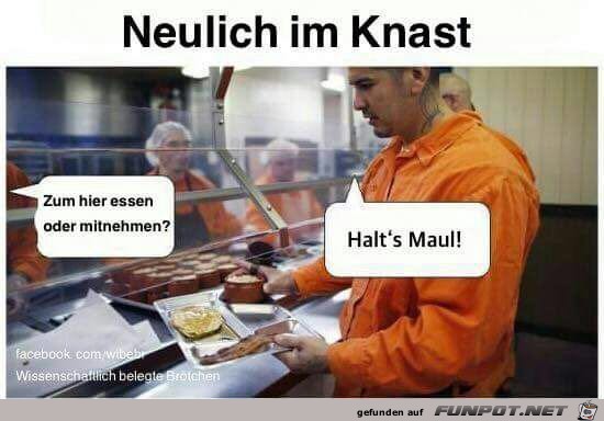 Neulich im Knast