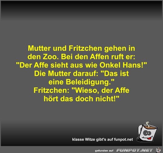 Mutter und Fritzchen gehen in den Zoo Mutter und Fritzchen gehen in den Zoo