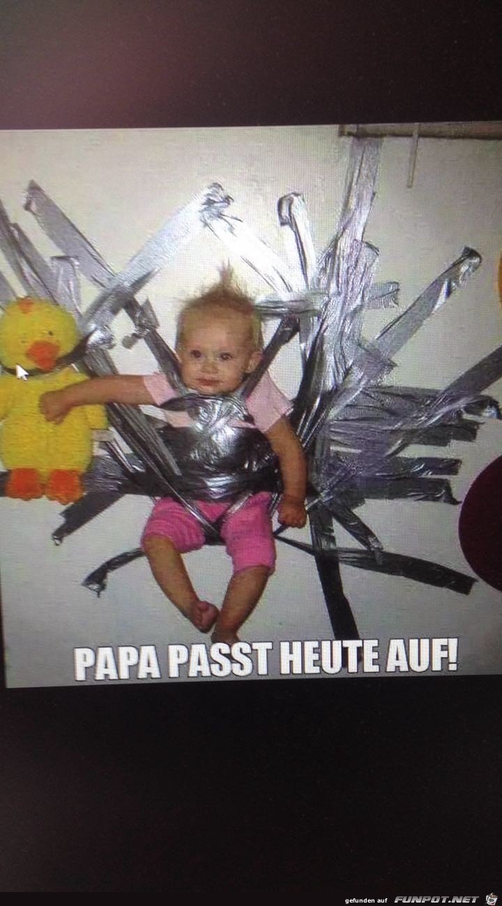 Papa passt auf