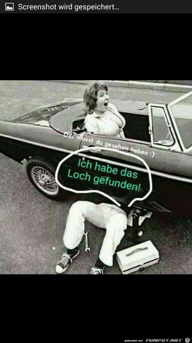 Ich habe das Loch gefunden