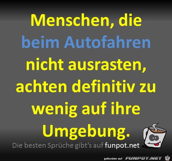 Beim Autofahren