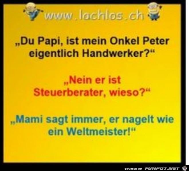 Onkel Peter der Handwerker Onkel Peter der Handwerker