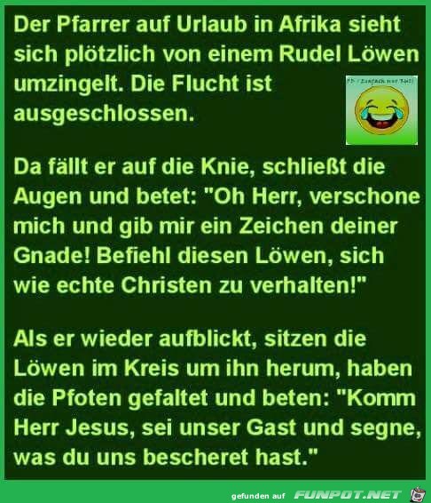 Pfarrer auf Urlaub Pfarrer auf Urlaub