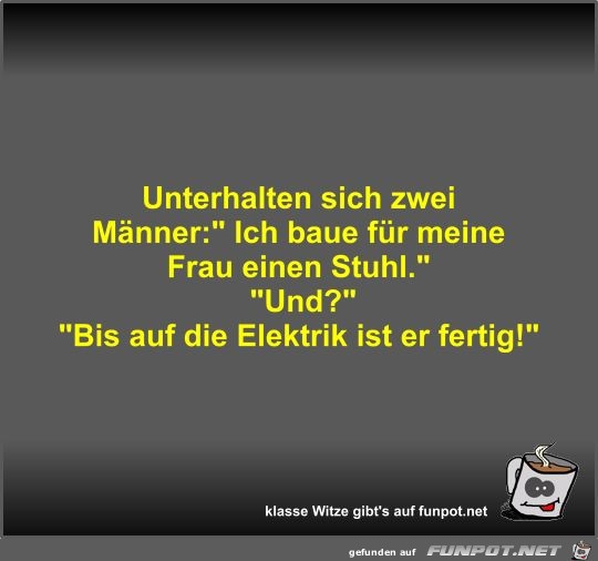 Unterhalten sich zwei Männer Unterhalten sich zwei Männer