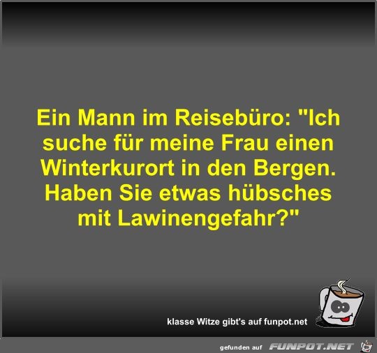 Ein Mann im Reisebro
