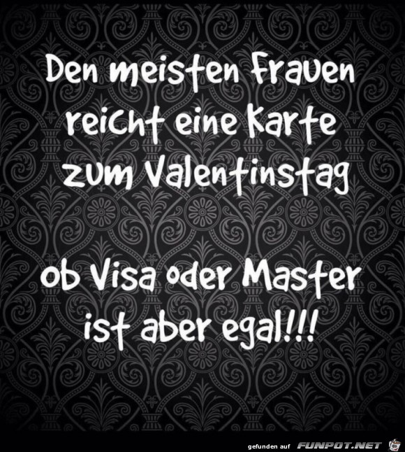 Karte zum Valentinstag