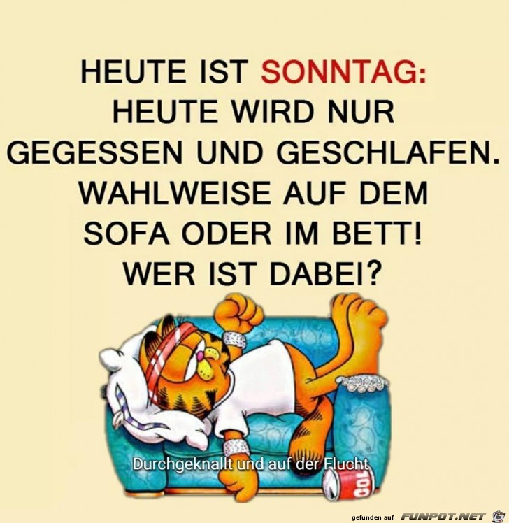 Heute ist Sonntag Heute ist Sonntag