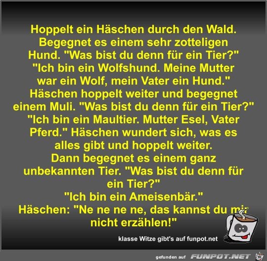 Hoppelt ein Häschen durch den Wald Hoppelt ein Häschen durch den Wald