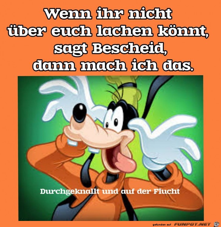 Ueber euch lachen