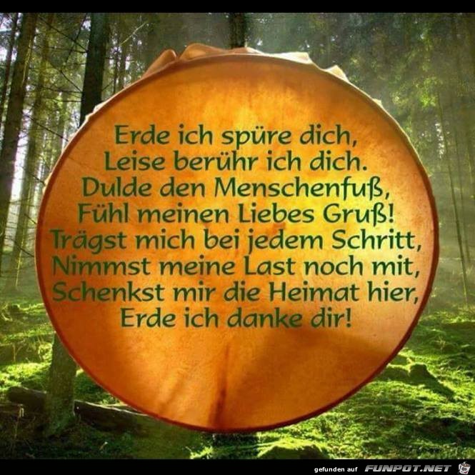 Erde ich spuere dich Erde ich spuere dich