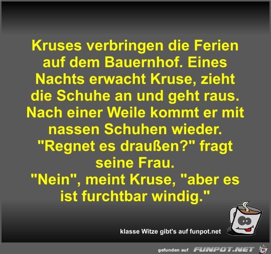 Kruses verbringen die Ferien auf dem Bauernhof Kruses verbringen die Ferien auf dem Bauernhof