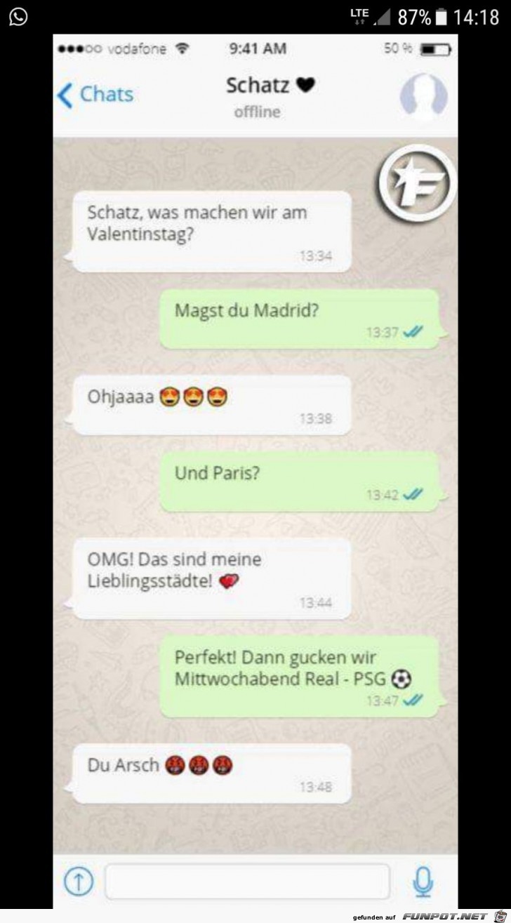 Fussball und Valentinstag Fussball und Valentinstag