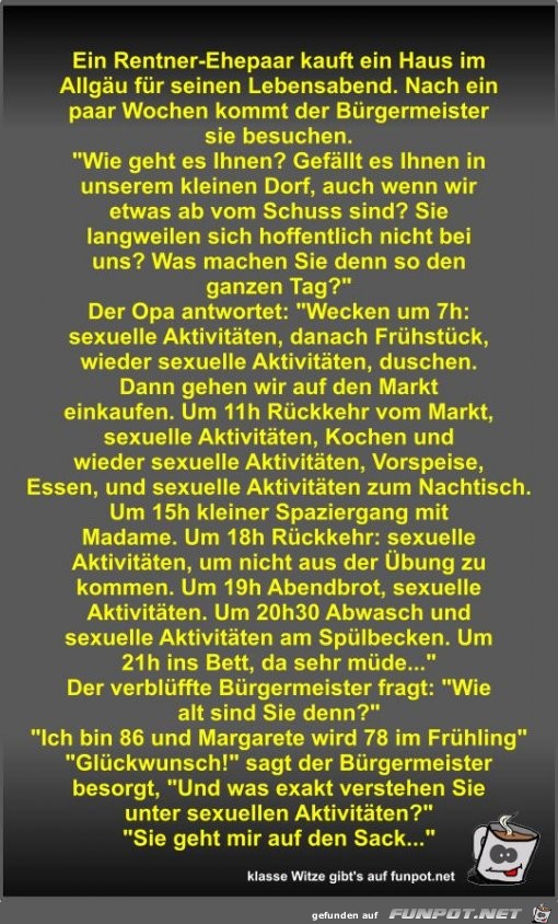 Ein Rentner-Ehepaar kauft ein Haus im Allgäu für seinen... Ein Rentner-Ehepaar kauft ein Haus im Allgäu für seinen...
