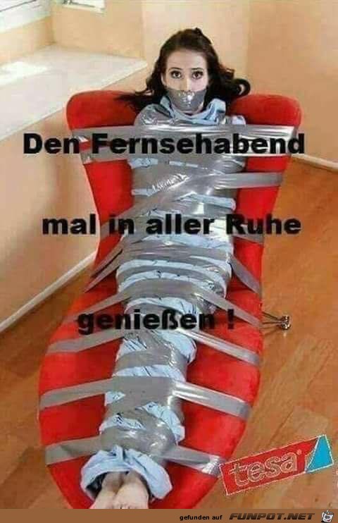 Den Fernsehabend genießen Den Fernsehabend genießen