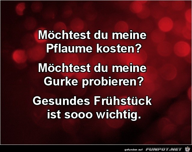 Gesundes Frühstück ist sooo wichtig Gesundes Frühstück ist sooo wichtig