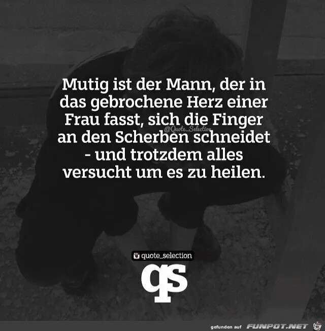 mutig ist der Mann.....