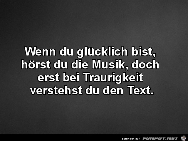 wenn du glcklich bist........