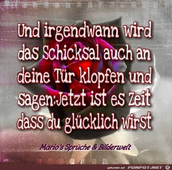 Irgendwann wid das Schicksal Irgendwann wid das Schicksal
