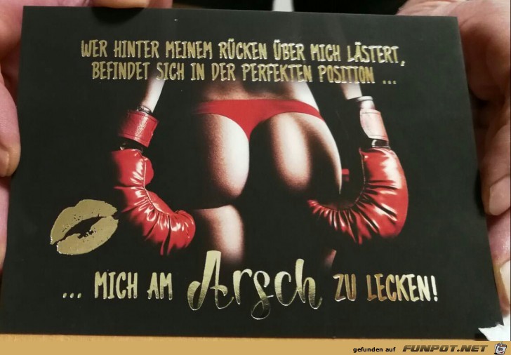 Wer hinter meinem Rücken über mich lästert.... Wer hinter meinem Rücken über mich lästert....