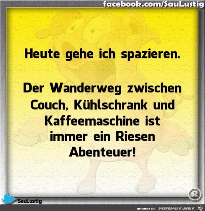 Heute gehe ich spazieren Heute gehe ich spazieren