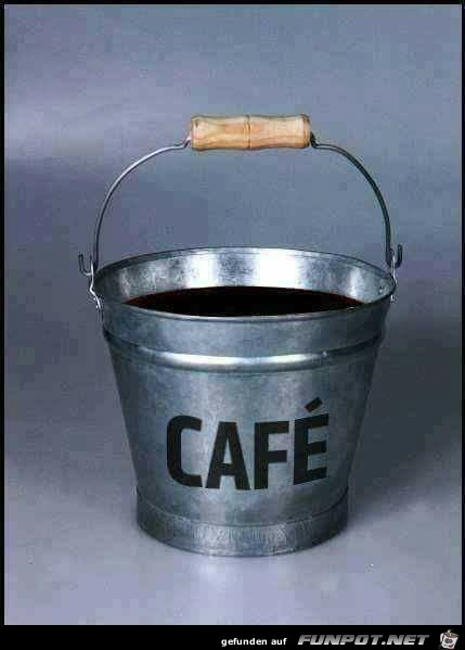 Kübel Kaffee Kübel Kaffee