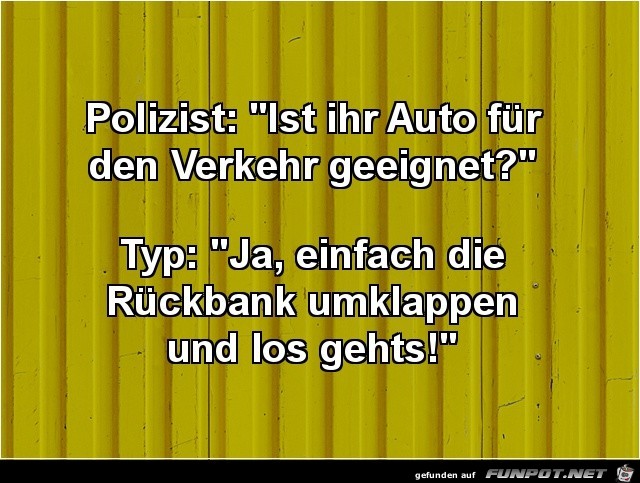 Coole Antwort