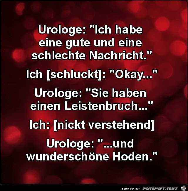 beim Urologen........