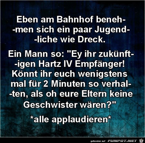 eben am Bahnhof........