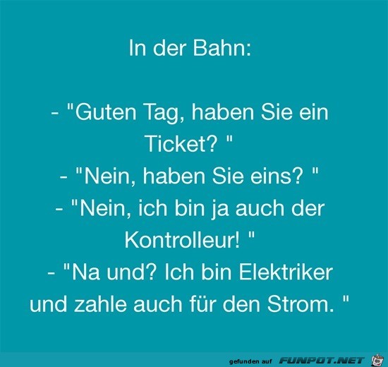 in der Bahn!......