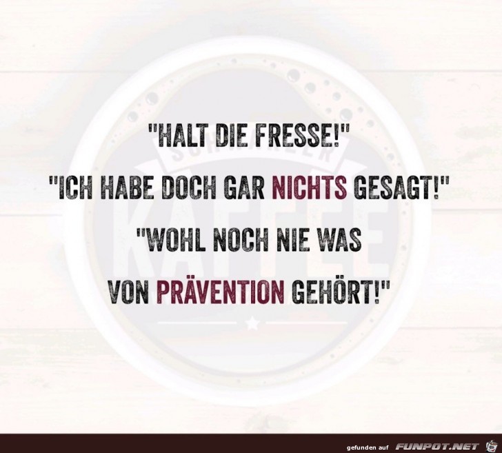 Prvention ist wichtig