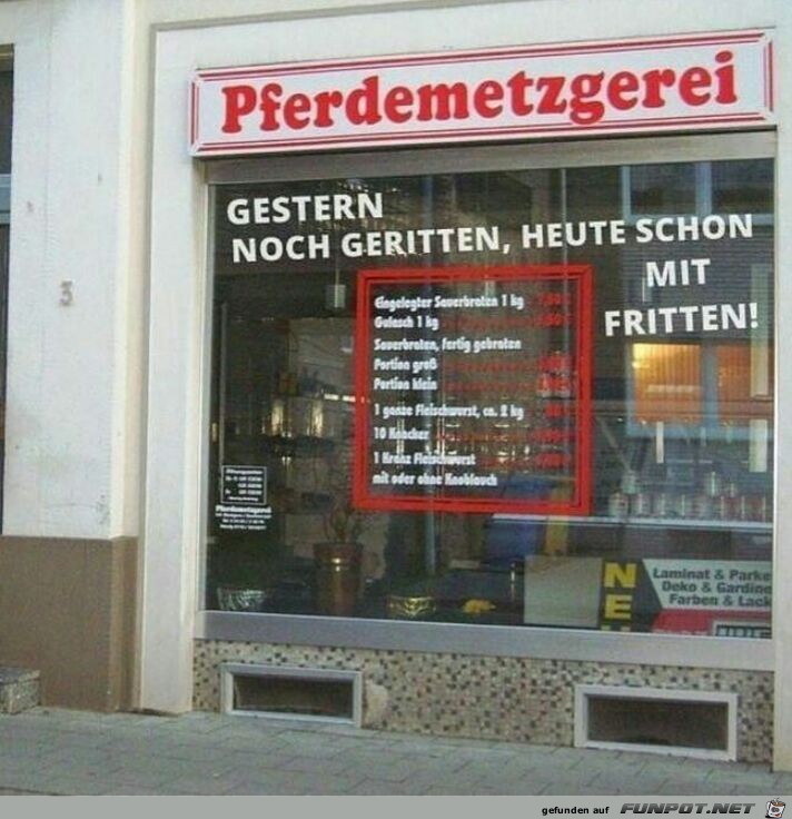 Pferdemetzgerei Pferdemetzgerei