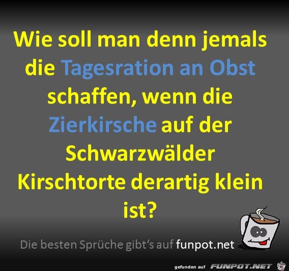 Tagesration an Obst Tagesration an Obst