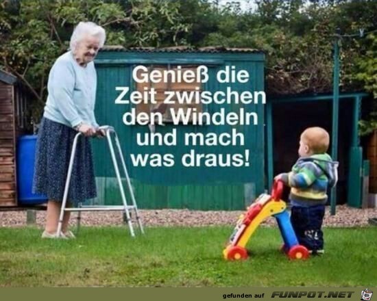 Geniesse die Zeit zwischen den Windeln! Geniesse die Zeit zwischen den Windeln!